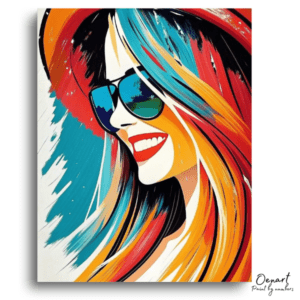 Vibrant Smile, Colorful Hues - Paint by Numbers Kit