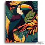 Vibrant Tropical Toucan - Paint by Numbers Kit
