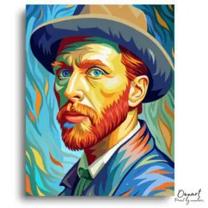 Vibrant Van Gogh Portrait - Paint by Numbers Kit