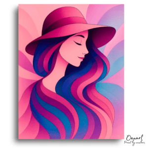 Vibrant Woman's Colorful Dream - Paint by Numbers Kit