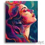 Vibrant Woman's Portrait - Paint by Numbers Kit