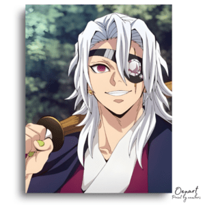 White-Haired Jeweled Swordsman - Paint by Numbers Kit