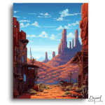 Wild West Desert Adventure - Paint by Numbers Kit