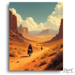 Wild West Desert Journey - Paint by Numbers Kit