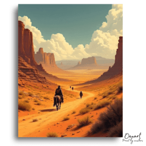 Wild West Desert Journey - Paint by Numbers Kit