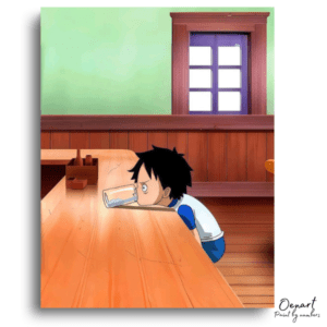 Youthful Thirst at Table - Paint by Numbers Kit