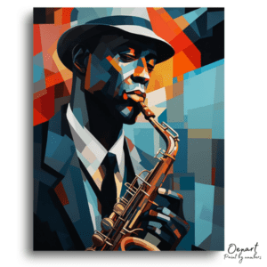 Abstract Jazz Musician's Soul - Paint by Numbers Kit