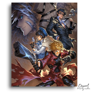 Action-Packed Anime Heroes - Paint by Numbers Kit