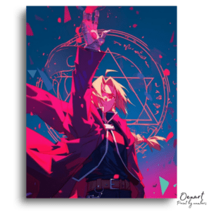 Alchemist Boy with Automail Arm - Paint by Numbers Kit