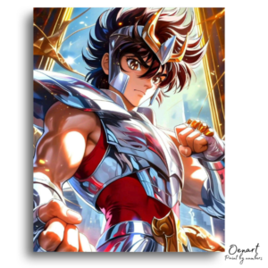 Armored Hero Clenched Fists - Paint by Numbers Kit