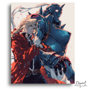 Blonde Hero and Armored Guardian - Paint by Numbers Kit