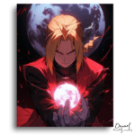 Blonde Warrior with Magic Orb - Paint by Numbers Kit