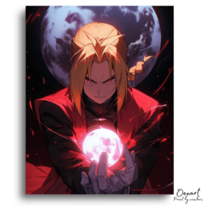 Blonde Warrior with Magic Orb - Paint by Numbers Kit