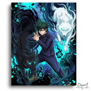 Boy With Mystical Wolves - Paint by Numbers Kit