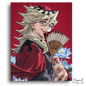 Chilling Fan Wielder and Lotus - Paint by Numbers Kit