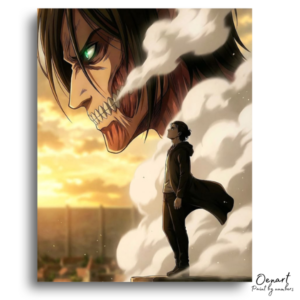 Confronting The Steaming Giant - Paint by Numbers Kit