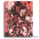 Crimson Squad Against Colossal Threats - Paint by Numbers Kit