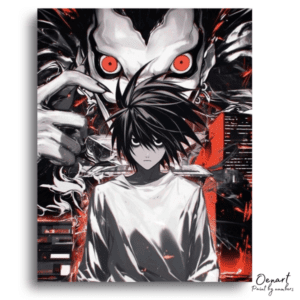 Dark Investigator Red-Eyed Monster - Paint by Numbers Kit