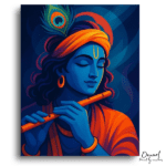 Divine Krishna Flute Melody - Paint by Numbers Kit