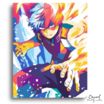 Dynamic Bicolor Power Portrait - Paint by Numbers Kit
