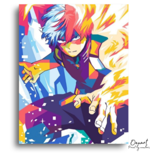 Dynamic Bicolor Power Portrait - Paint by Numbers Kit