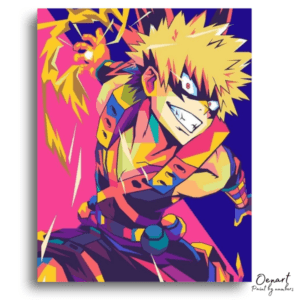 Dynamic Blonde Explosion - Paint by Numbers Kit