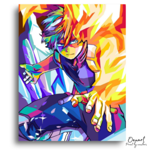 Dynamic Hero Dual Element Powers - Paint by Numbers Kit