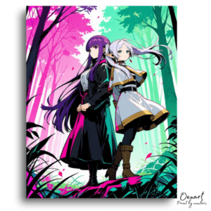 Fantasy Duo in Colorful Woods - Paint by Numbers Kit