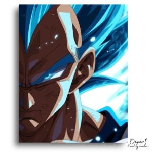 Fierce Blue Energy Warrior - Paint by Numbers Kit
