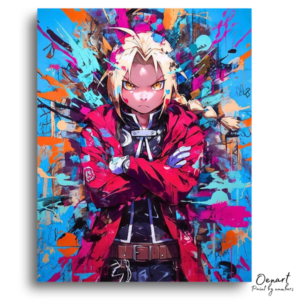 Fiery-Eyed Red Coat Figure - Paint by Numbers Kit