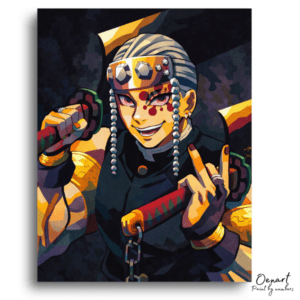 Flamboyant Dual Sword Hero - Paint by Numbers Kit