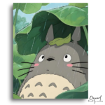 Gentle Forest Spirit in Rain - Paint by Numbers Kit