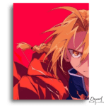 Golden Haired Intense Gaze - Paint by Numbers Kit