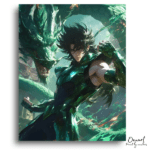 Green Dragon Warrior - Paint by Numbers Kit