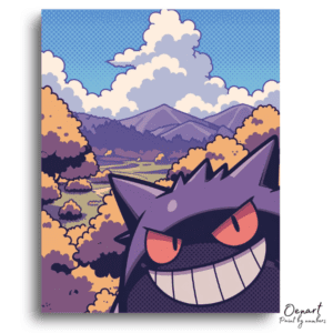 Grinning Monster in Autumn Forest - Paint by Numbers Kit