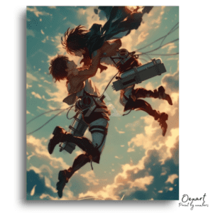 Heroic Figures Skyward Embrace - Paint by Numbers Kit