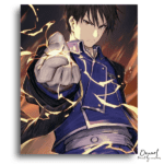 Intense Gaze, Fiery Hand Power - Paint by Numbers Kit