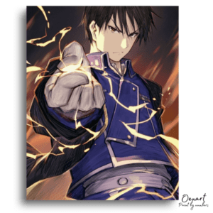 Intense Gaze, Fiery Hand Power - Paint by Numbers Kit