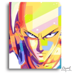 Intense Heroic Gaze - Paint by Numbers Kit