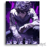 Intense Purple Aura Chess Player - Paint by Numbers Kit