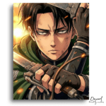 Intense Swordsman at Sunset - Paint by Numbers Kit