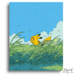 Little Yellow Creature Running Free - Paint by Numbers Kit