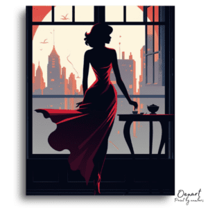 Morning City Silhouette - Paint by Numbers Kit