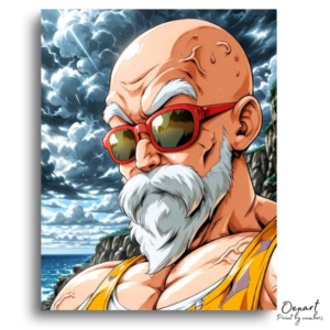 Muscular Elder Ocean View - Paint by Numbers Kit