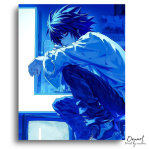 Mysterious Blue-Toned Squatter - Paint by Numbers Kit