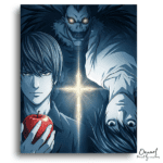 Mysterious Figures and Glowing Cross - Paint by Numbers Kit