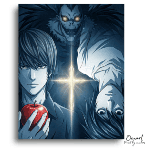 Mysterious Figures and Glowing Cross - Paint by Numbers Kit