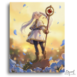 Mystical Elf Guardian At Sunset - Paint by Numbers Kit