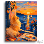 Pomeranian Sunset View - Paint by Numbers Kit