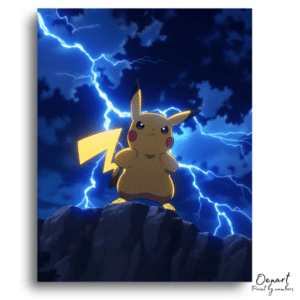 Powerful Creature Lightning Sky - Paint by Numbers Kit